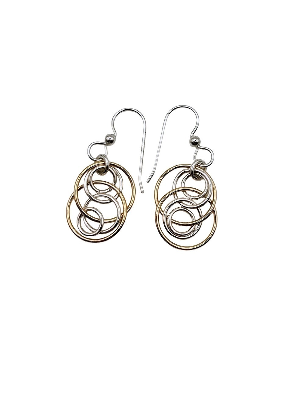 Artisan Layered Hoop Cluster Earrings